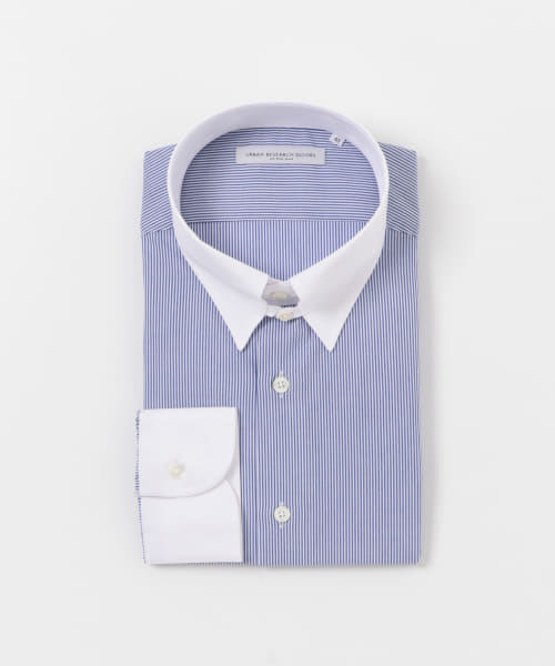 LIFE STYLE TAILOR　タブカラークレリックシャツ