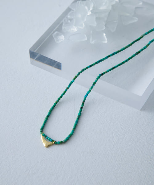 Aperdiem　Flow Flat Stone Necklace