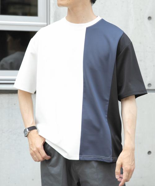 ポンチ切替ショートスリーブトップス