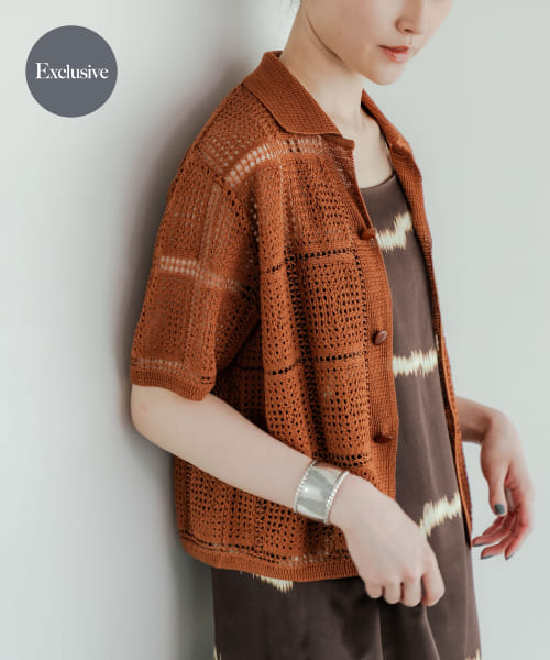 『別注』ROUTINE×URBAN RESEARCH　クロシェシャツ