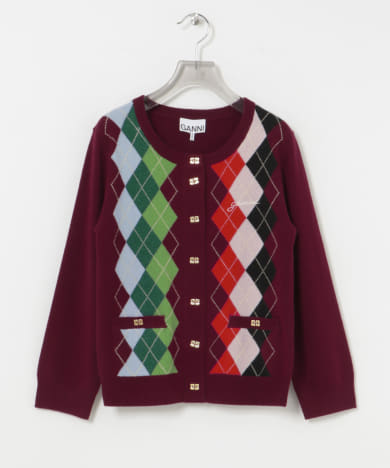 GANNI　Cashmere Wool Mix Cardigan