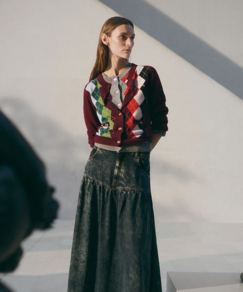 GANNI　Cashmere Wool Mix Cardigan