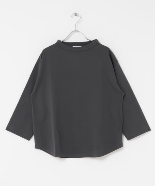 FORK&SPOON　ボトルネック8分袖Tシャツ
