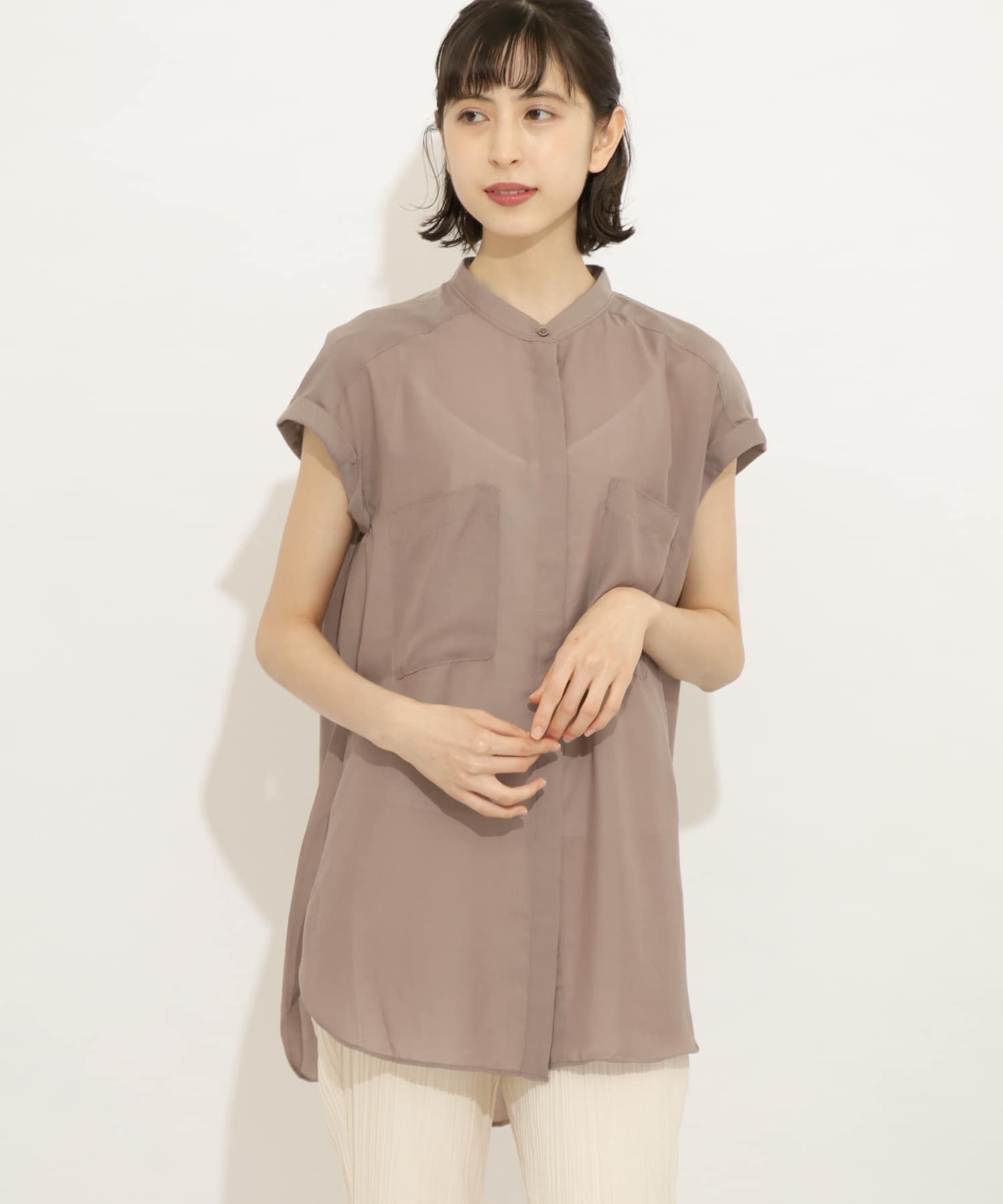 フレンチスリーブバンドカラーシャツ 05 23c113 Urban Research公式ファッション通販