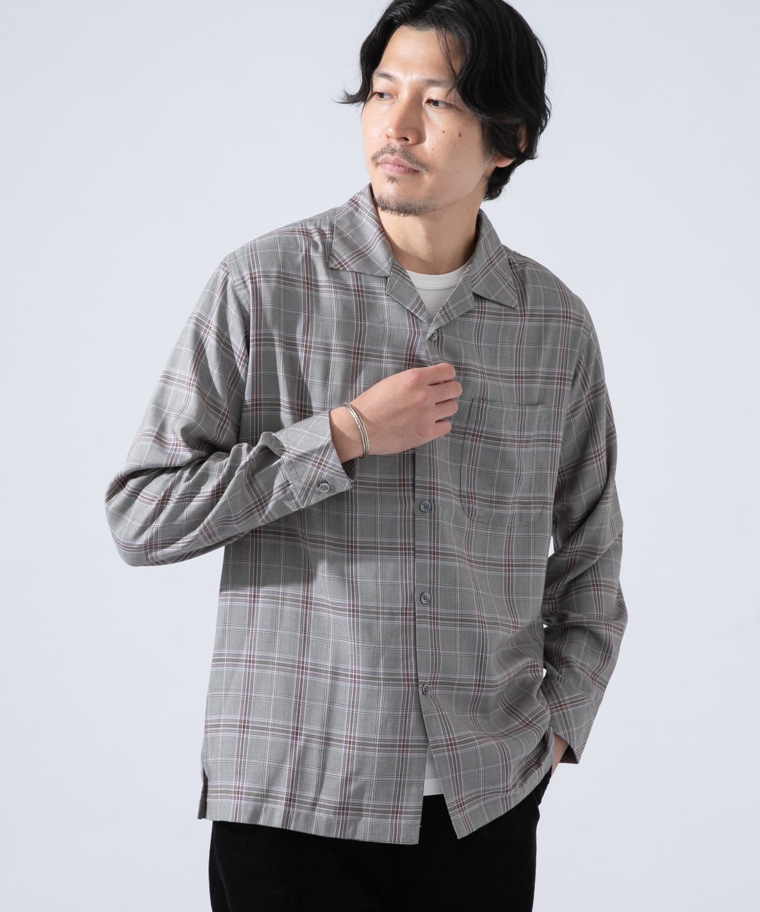グレンチェックオープンカラーシャツ Ra06 13m002 Urban Research公式ファッション通販
