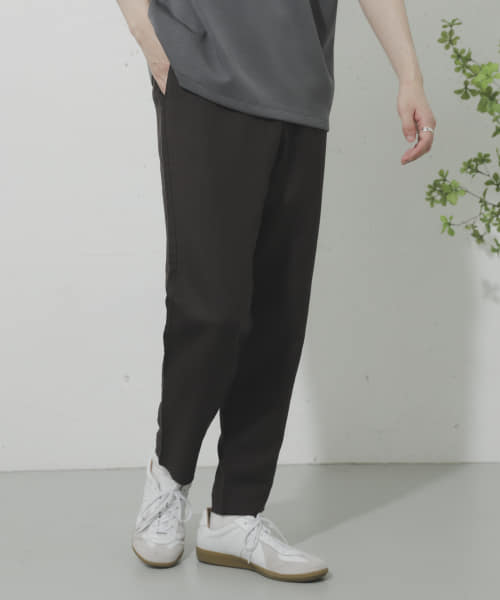 [SENSE OF PLACE][リネンレーヨンテーパードパンツ]
