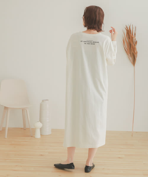 バックロゴTシャツワンピース