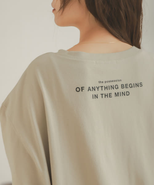 バックロゴTシャツワンピース