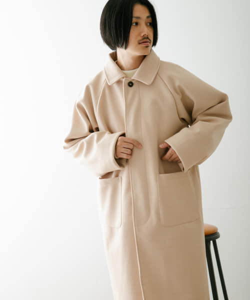 [ITEMS][ウールライクメルトン ロングコート]