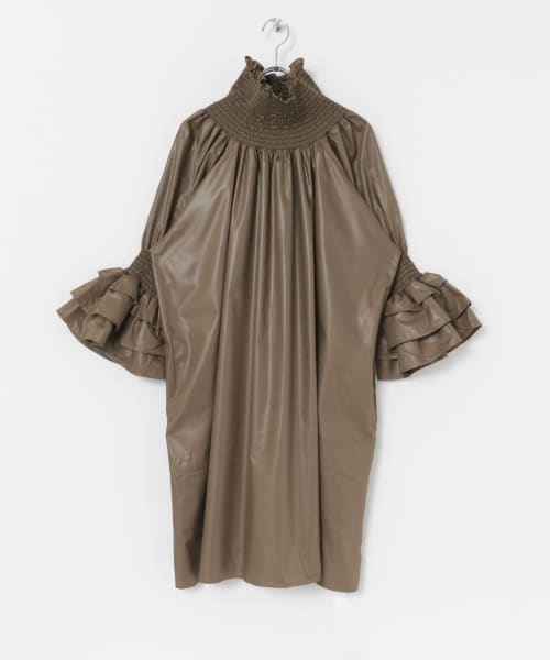 77circa　luster shirring turtle one-piece
