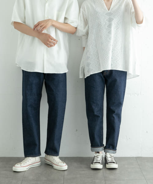 『ユニセックス』ordinary fits　LOOSE ANKLE DENIM/onewash
