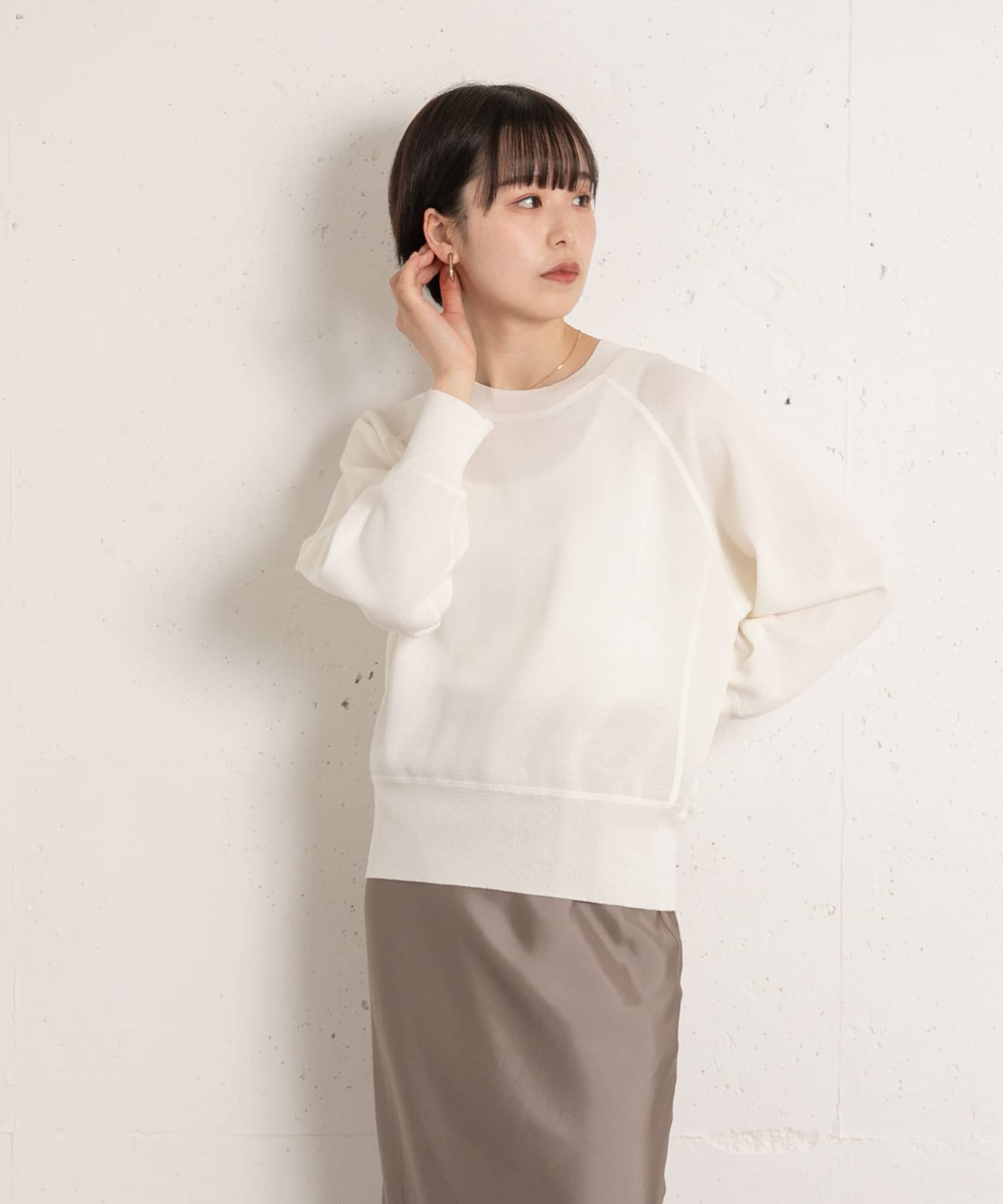 Audrey and John Wad C/N Long-Sleeve Pullover[H8705-UL23n]｜URBAN
