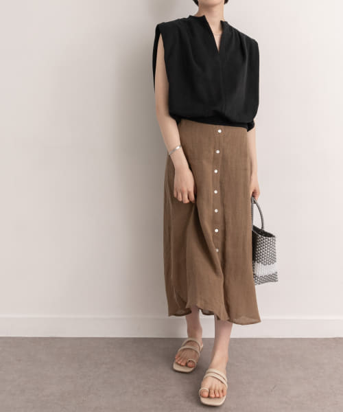 Audrey and John Wad　シャツテールロングスカート