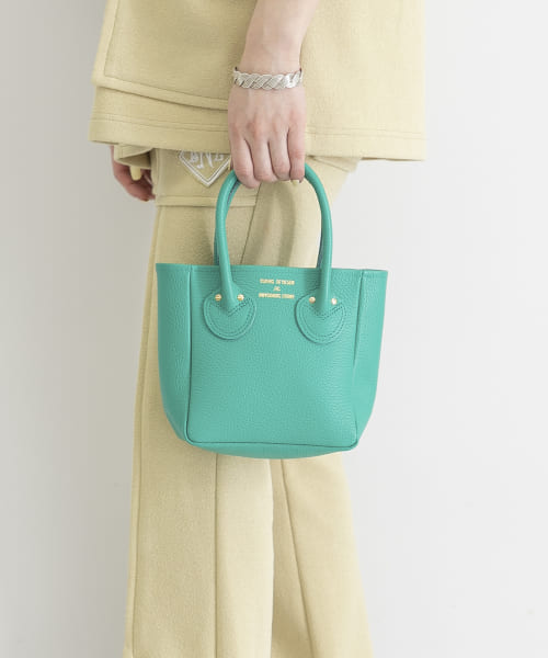 YOUNG&OLSEN　EMBOSSED LEATHER TOTE XS