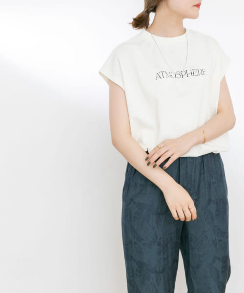 『UR TECH ひやサラクール』ロゴプリントTシャツ