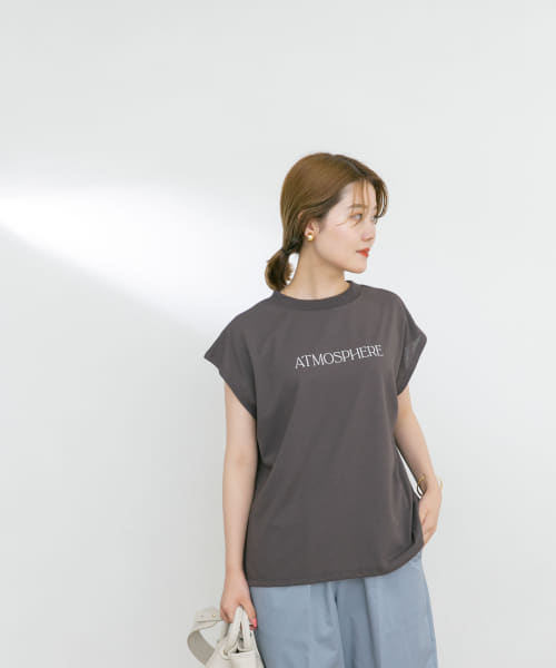 『UR TECH ひやサラクール』ロゴプリントTシャツ