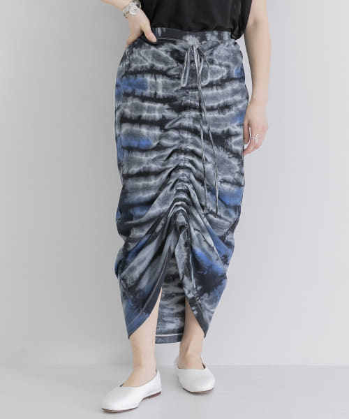 iI　tie dye gather skirt
