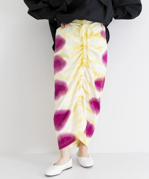 iI　tie dye gather skirt