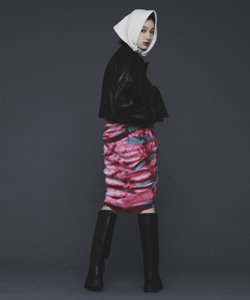 iI　tie dye gather skirt