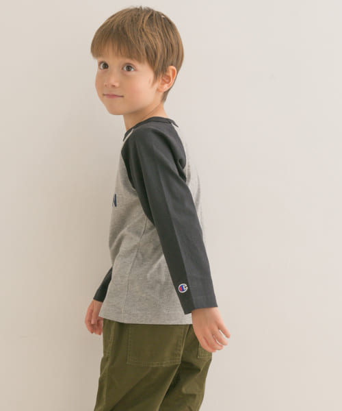 『別注』Champion×DOORS　ラグランスリーブロングTシャツ(KIDS)