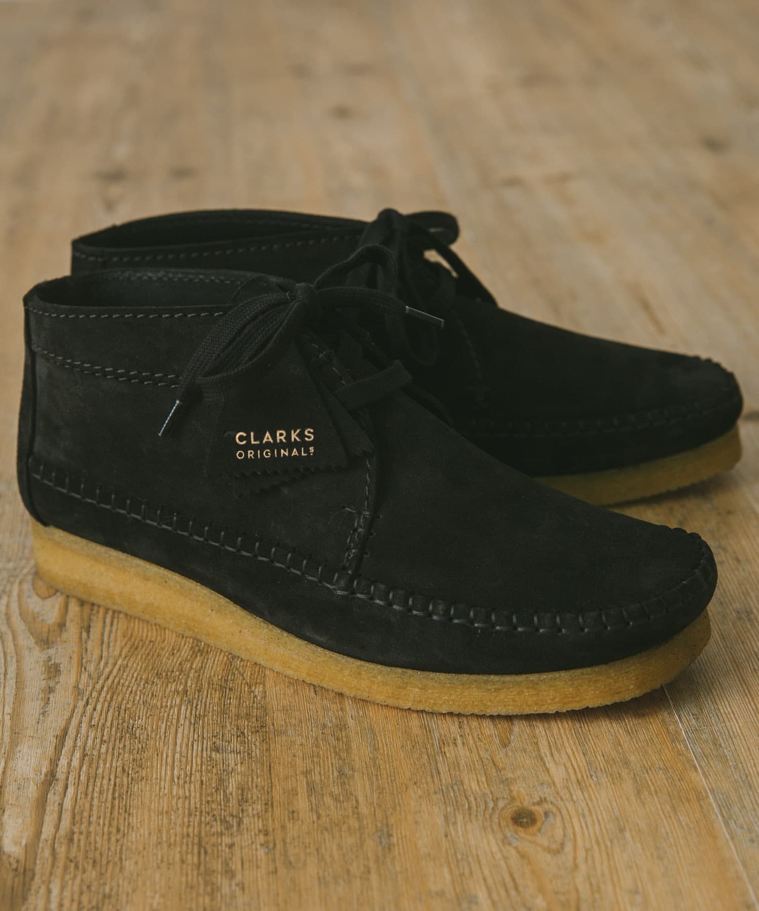 Clarks weaver boot black suede clearance