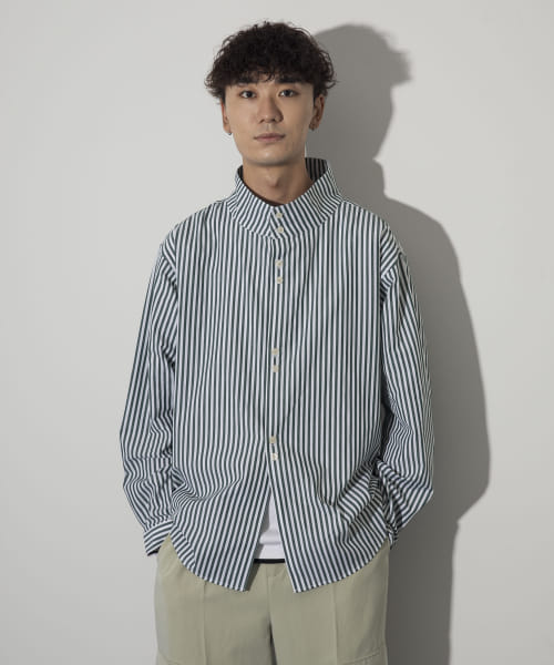 Couleur Meler sakasa　2way stand collar shirts