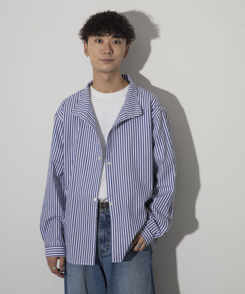 Couleur Meler sakasa　2way stand collar shirts