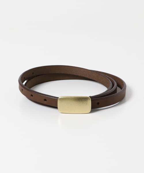 ordinary fits　LEATHER NARROW BELT