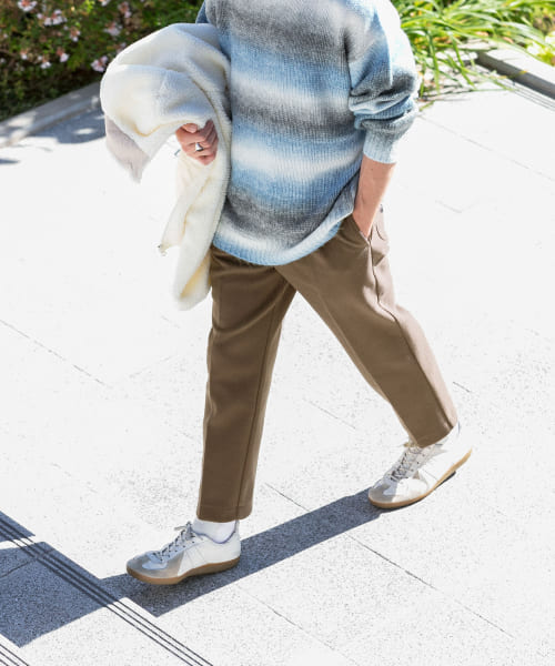 ウールタッチ センタープレスパンツ