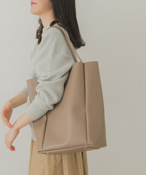 縦長シンプルA4トートバッグ