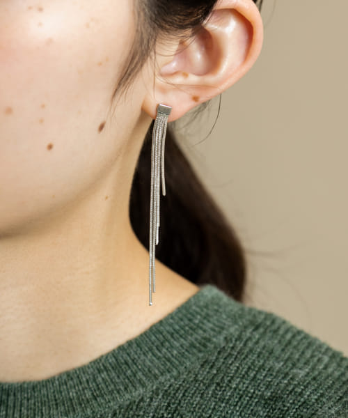 シンプルフリンジピアス
