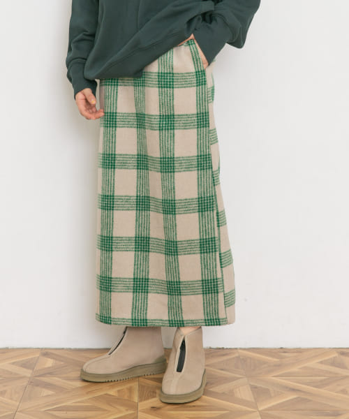 チェックストレートスカート