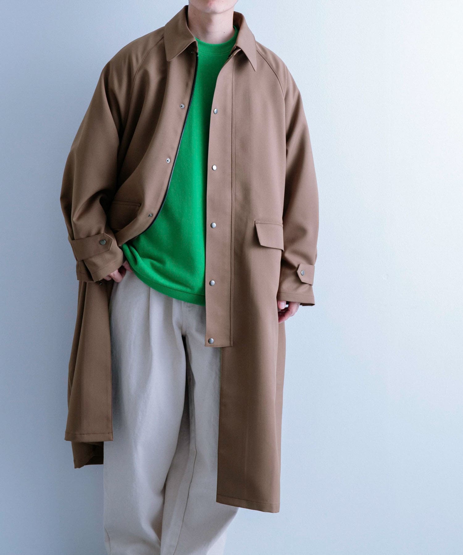 【美品】URBAN RESEARCH コットン オーバーコート ステンカラー