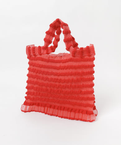 malamute frilled knit tote bag[mlmBA02-BSL34]｜URBAN