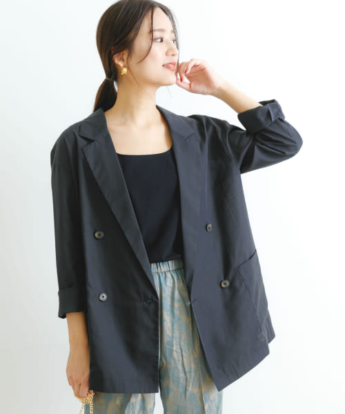 [URBAN RESEARCH][『UR TECH Smart Linen Touch』ダブルブレストジャケット]