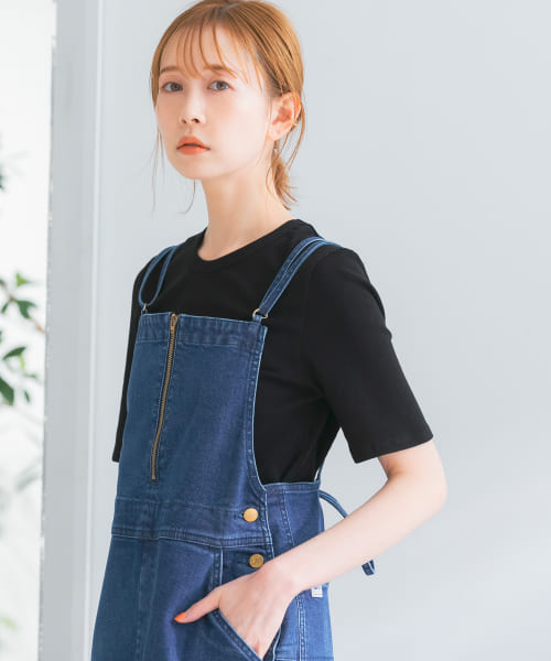 コンパクトコットンリブTシャツ