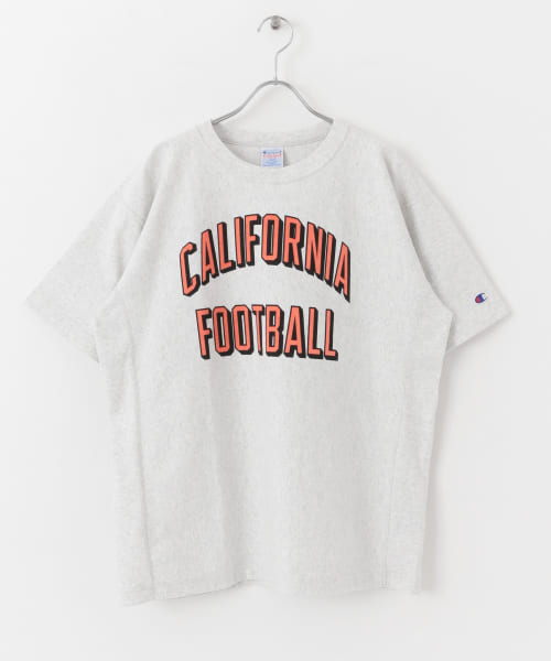 champion スウェット BIGロゴ カモフラ 袖ラインテープ