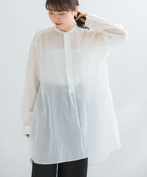 ATON　COTTONSILKBANDCOLLARSH