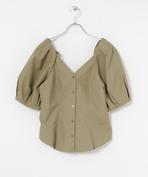 rito structure　TwoFabric Combinated Blouse