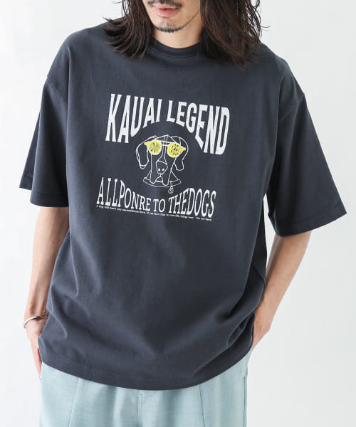 ドッグモチーフグラフィックTシャツ