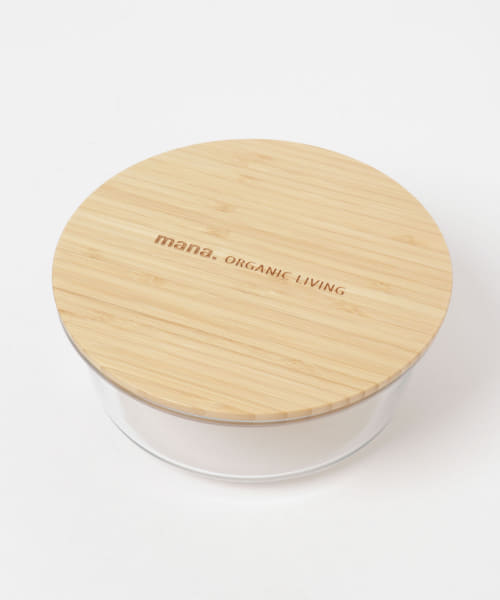 mana. ORGANIC LIVING　耐熱ガラス容器ラウンド特大