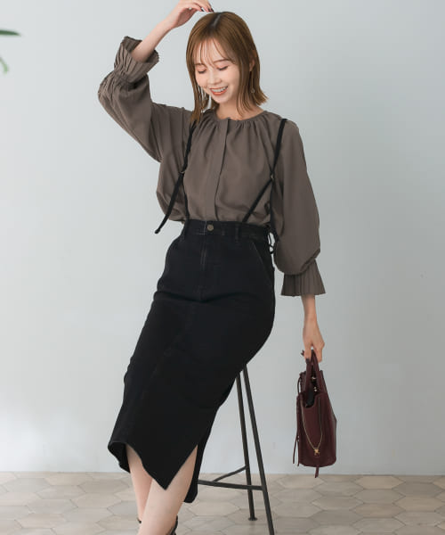 『別注』Lee×ROSSO　SUSPENDER SKIRT