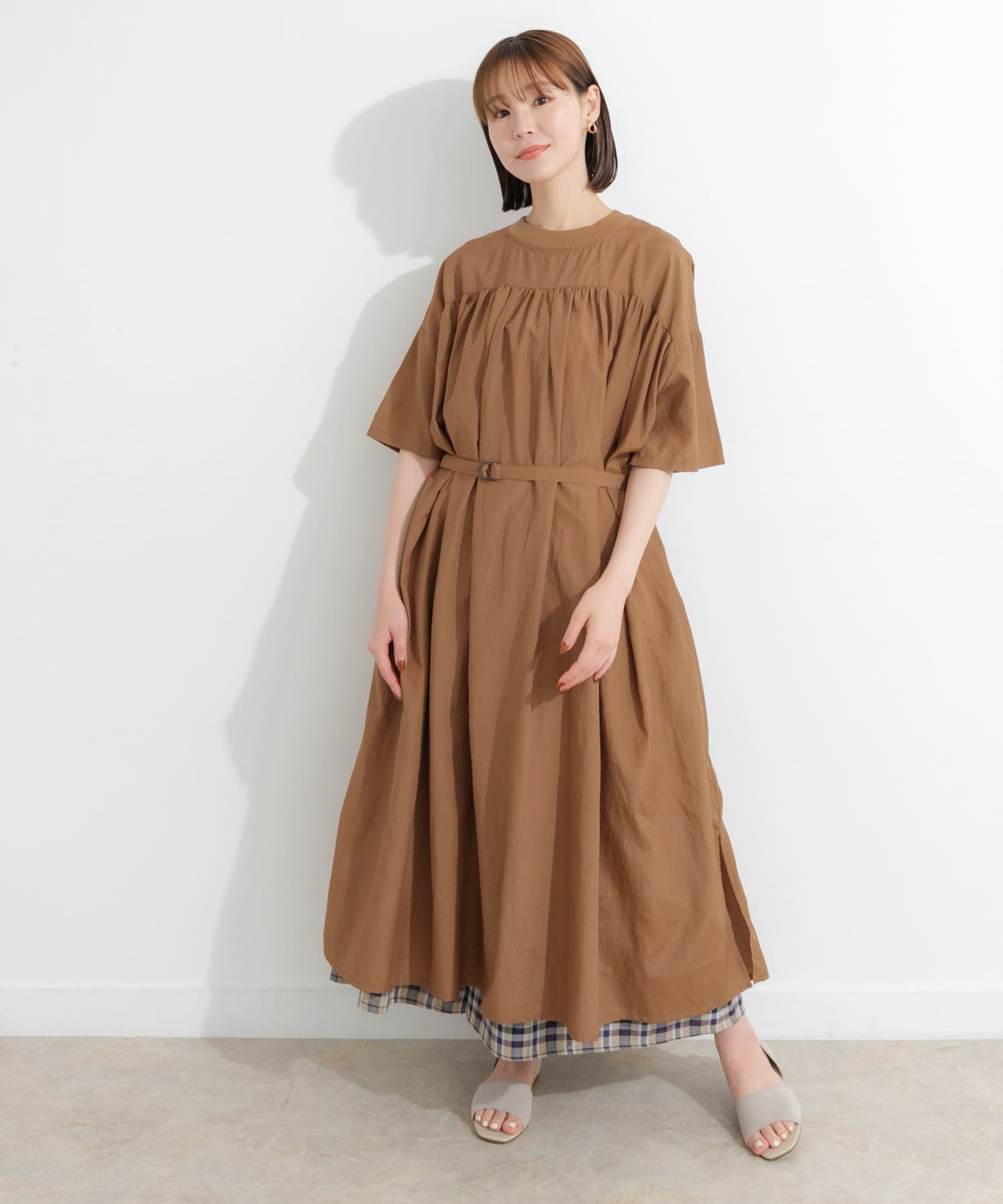MANON PULLOVER GATHER ONE-PIECE[MNNOP090-ML37n]｜URBAN RESEARCH