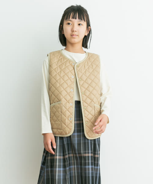 『WEB/一部店舗限定』リバーシブルキルトベスト(KIDS)
