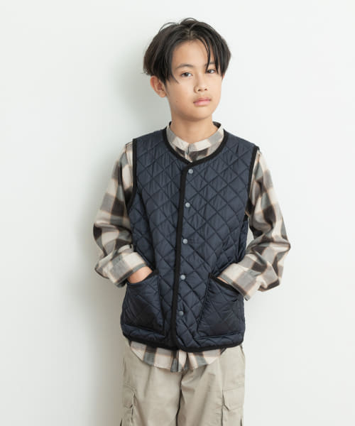 『WEB/一部店舗限定』リバーシブルキルトベスト(KIDS)