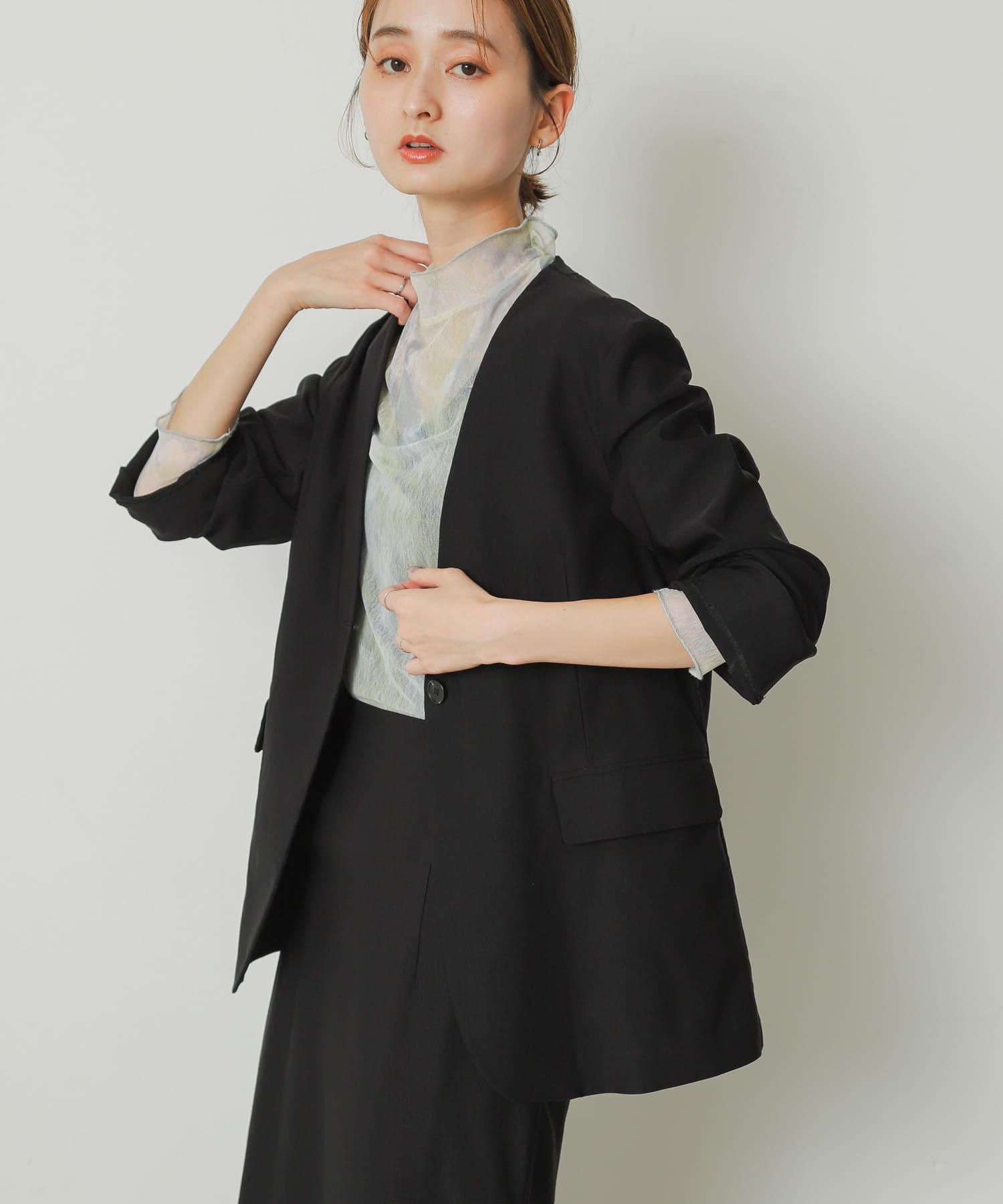 ストレッチノーカラージャケット[AA36-27S008]｜URBAN RESEARCH公式ファッション通販