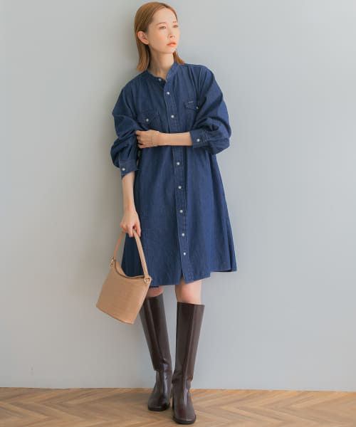 『別注』Wrangler×ROSSO　DENIM MINI DRESS