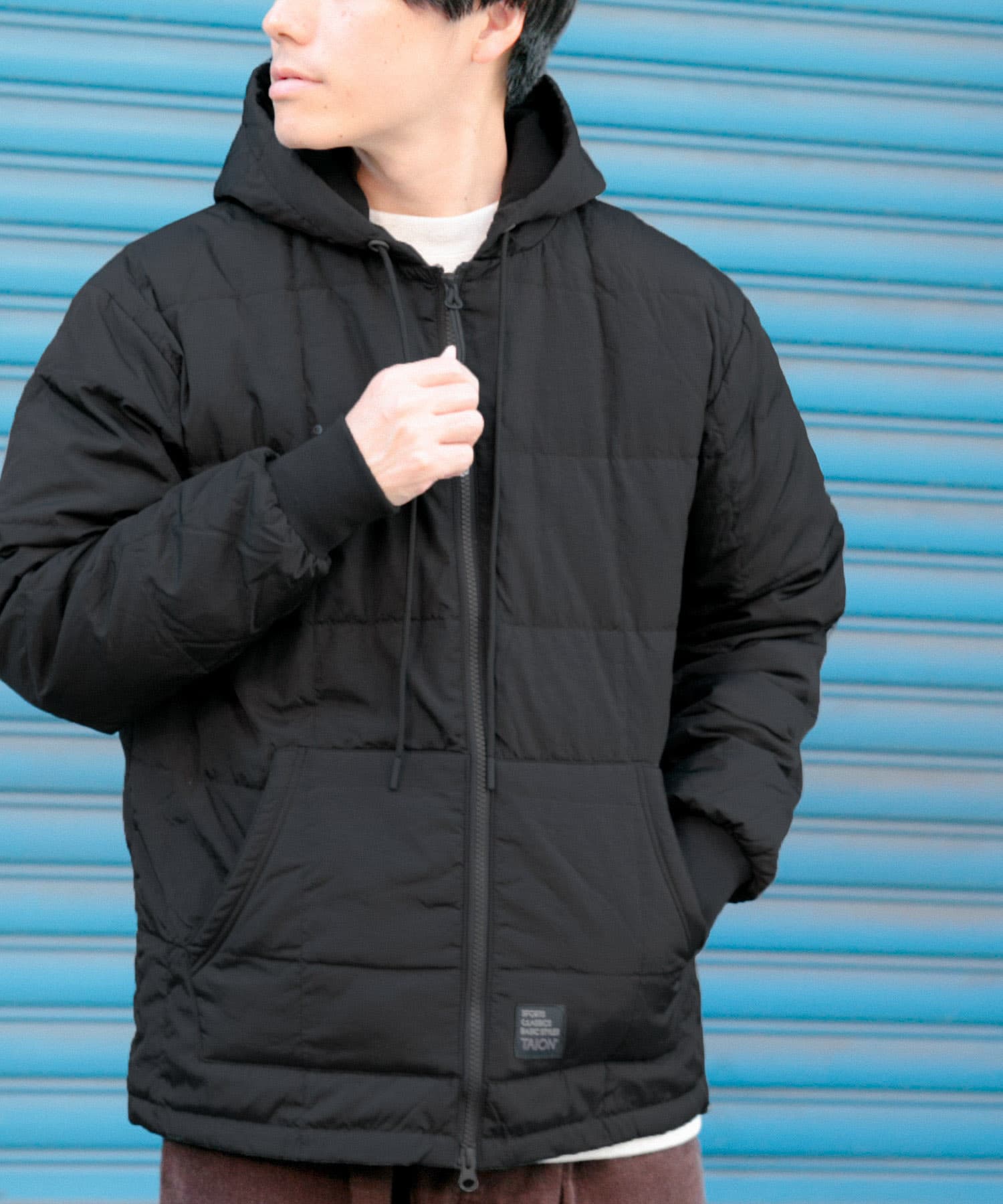 TAION SC FRONT ZIP DOWN HOODIE[IT37-17E002]｜URBAN RESEARCH