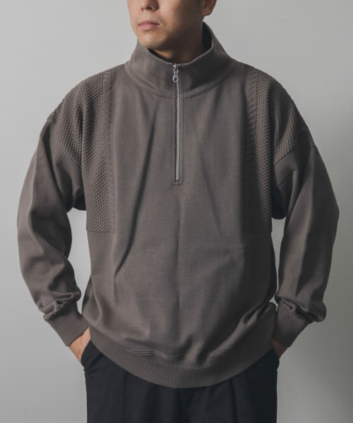 YASHIKI　Suikyo Half Zip Knit