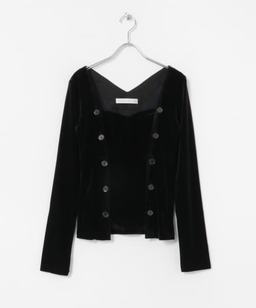 YOHEI OHNO　Stomacher Velour Top